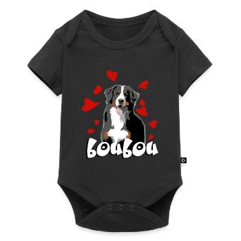 Bouvier - Body à manches courtes Premium Bébé - noir - Devant