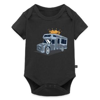 Camping-car / Caravane / Camping - Body à manches courtes Premium Bébé - noir - Devant