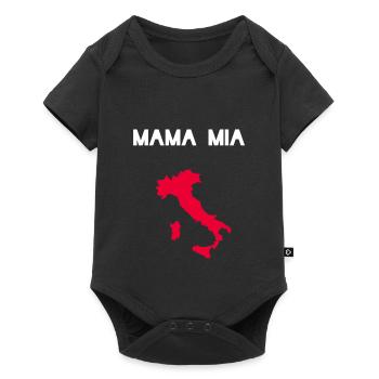 Mamma Mia Mama Mia Italy Shirt - Baby Premium short-sleeve bodysuit - black - Front
