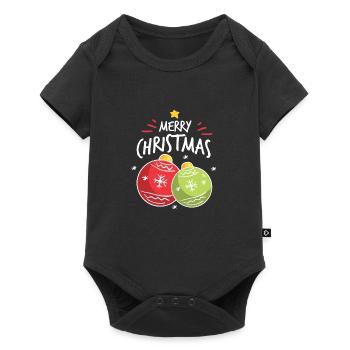 Weihnachten - Baby Premium Kurzarmbody - Schwarz - Vorne