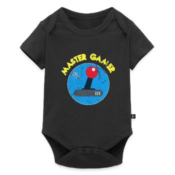 Gamer - Baby Premium Kurzarmbody - Schwarz - Vorne