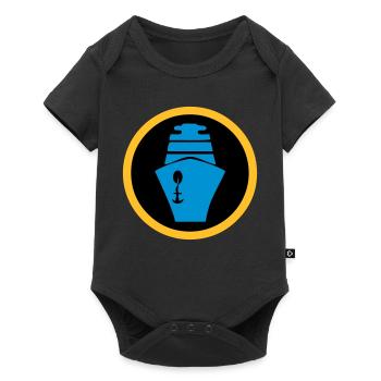 Schiff | Kreuzfahrt | Fähre - Baby Premium Kurzarmbody - Schwarz - Vorne