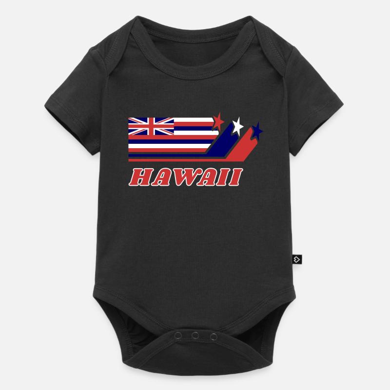 Cadeau de drapeau hawaï Honolulu - Body à manches courtes Premium Bébé - noir