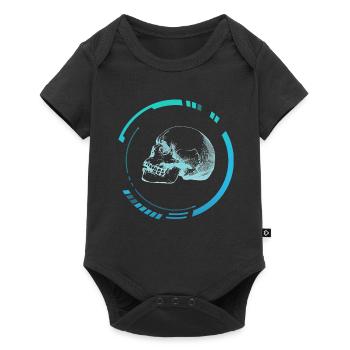 Radiographie de la tête humaine - Body à manches courtes Premium Bébé - noir - Devant