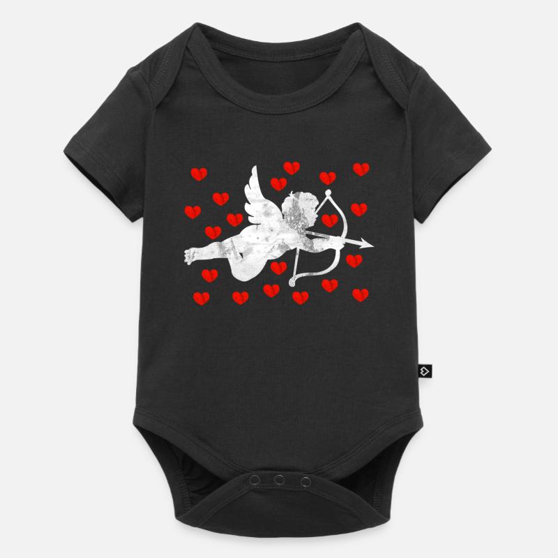 Engel Amor - Baby Premium Kurzarmbody - Schwarz