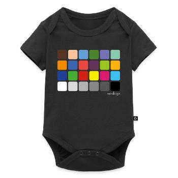 ColorChecker - Baby Premium short-sleeve bodysuit - black - Front