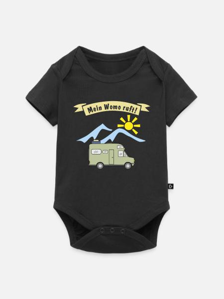 mein womo ruft - Baby Premium Kurzarmbody - Schwarz
