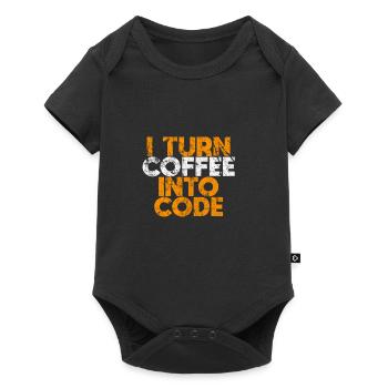 Technik - Baby Premium Kurzarmbody - Schwarz - Vorne