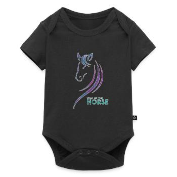 Cheval - Body à manches courtes Premium Bébé - noir - Devant