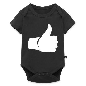 Pouce levé – Symbole de la main - Body à manches courtes Premium Bébé - noir - Devant