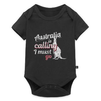 Australia - Baby Premium short-sleeve bodysuit - black - Front