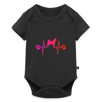 Chien - Body à manches courtes Premium Bébé - noir - Devant
