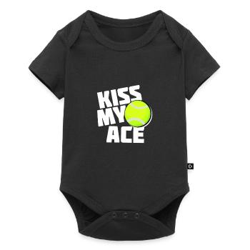 sportif - Body à manches courtes Premium Bébé - noir - Devant