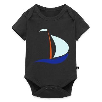 sailboat - Baby Premium short-sleeve bodysuit - black - Front