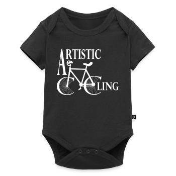Artistic cycling, artistic cycling, indoor cycling - Baby Premium short-sleeve bodysuit - black - Front