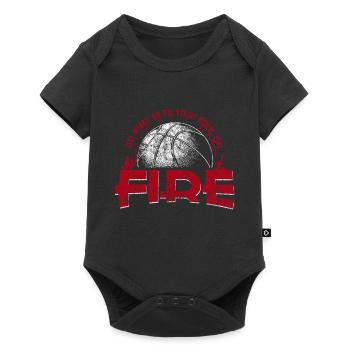 Basketball saying - Baby Premium short-sleeve bodysuit - black - Front