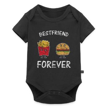 Meilleur repas des amis - Body à manches courtes Premium Bébé - noir - Devant