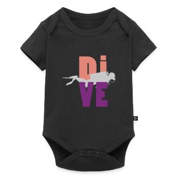 diving - Baby Premium short-sleeve bodysuit - black - Front