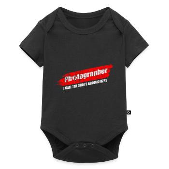 Fotograf - Baby Premium Kurzarmbody - Schwarz - Vorne