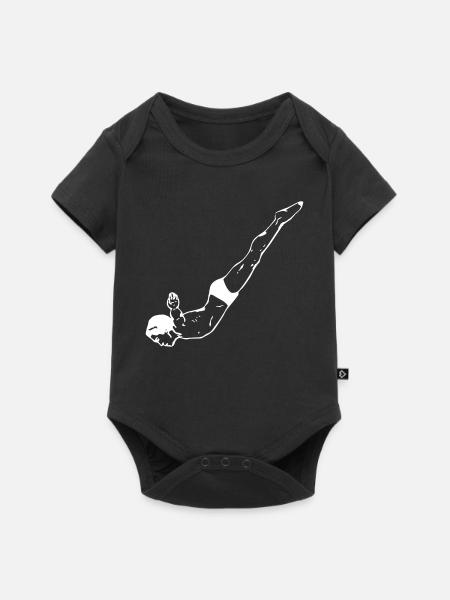 Turmspringer - Baby Premium Kurzarmbody - Schwarz