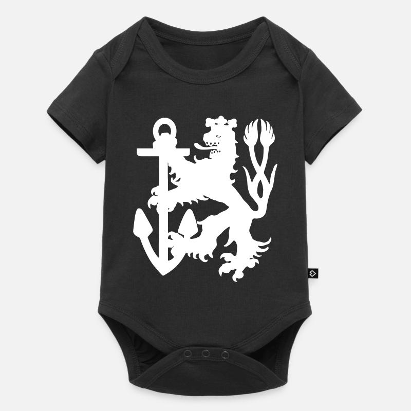 Düsseldorf - Düsseldorfer Löwe - Baby Premium Kurzarmbody - Schwarz