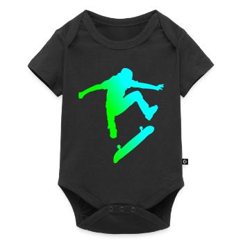 Skater - Baby Premium short-sleeve bodysuit - black - Front