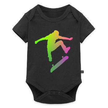 Skater - Baby Premium short-sleeve bodysuit - black - Front
