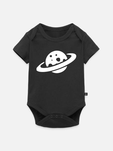 Saturn - Baby Premium Kurzarmbody - Schwarz