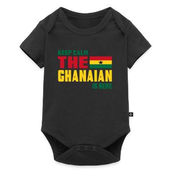 Keep Calm Ghana / Cadeau Mali drapeau national - Body à manches courtes Premium Bébé - noir - Devant
