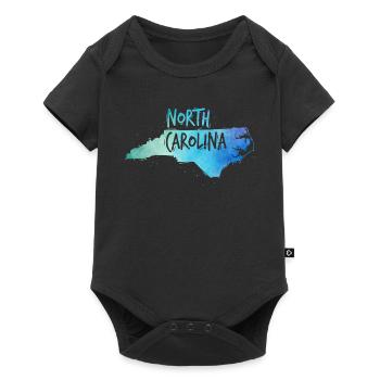 North Carolina - Baby Premium Kurzarmbody - Schwarz - Vorne