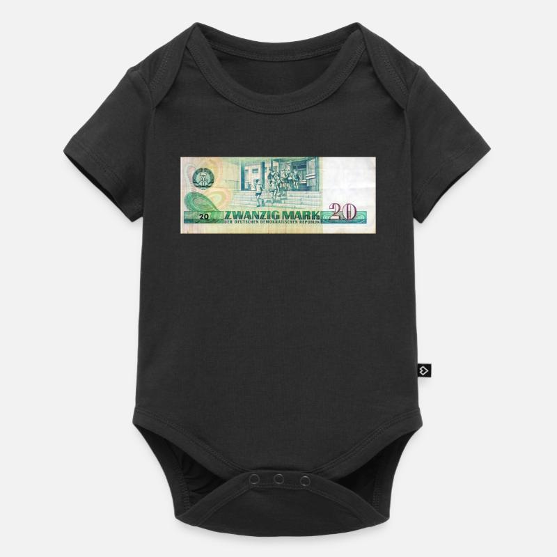 20 mark der ddr - Body à manches courtes Premium Bébé - noir