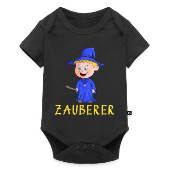 Magier - Zauberer - Baby Premium Kurzarmbody - Schwarz - Vorne