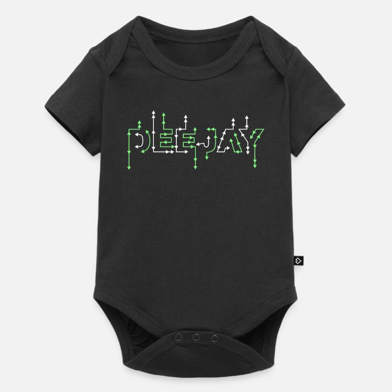 DEEJAY PFEILE WEISS - Baby Premium Kurzarmbody - Schwarz