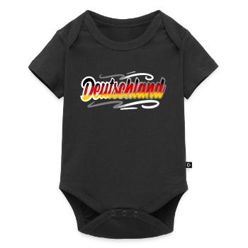 Deutschland - Baby Premium Kurzarmbody - Schwarz - Vorne