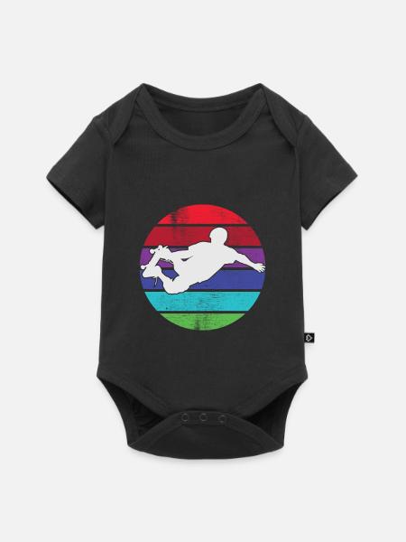 Skateboarding - Skateboarder - Baby Premium Kurzarmbody - Schwarz
