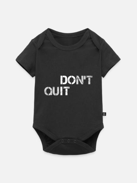 Sportler Motivation - Baby Premium Kurzarmbody - Schwarz