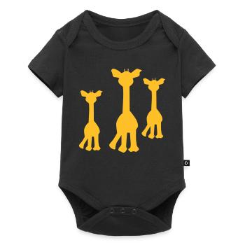 giraffe - Baby Premium short-sleeve bodysuit - black - Front