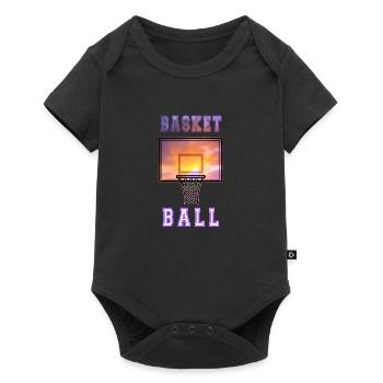 Basketball Hoop Basket Basketball Sport - Baby Premium short-sleeve bodysuit - black - Front