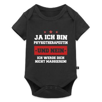Physiotherapist Physio profession massaging gift - Baby Premium short-sleeve bodysuit - black - Front