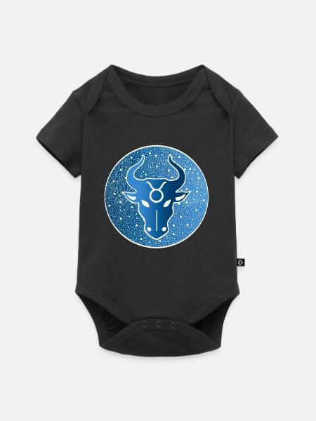 Signe astrologique : taureau - Body à manches courtes Premium Bébé - noir