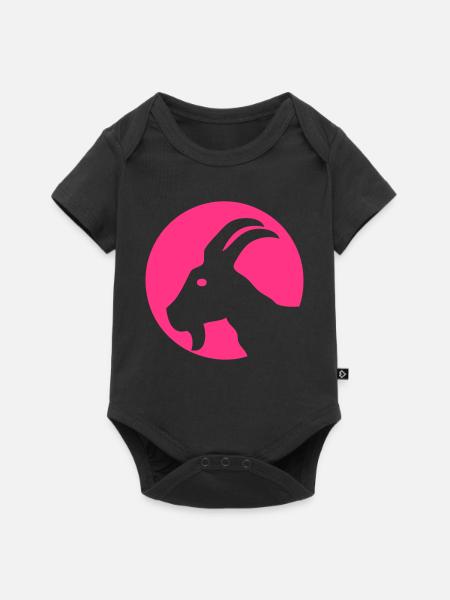 Ziege - Icon - Baby Premium Kurzarmbody - Schwarz