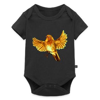 yellow bird - Baby Premium short-sleeve bodysuit - black - Front