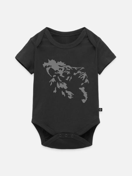 Löwe - Baby Premium Kurzarmbody - Schwarz