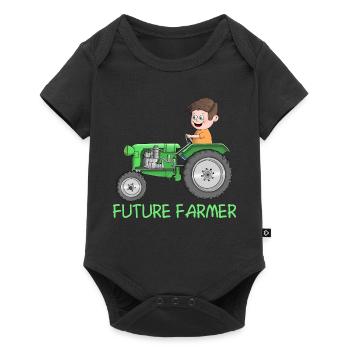 Offspring farmer - farmer - future farmer - Baby Premium short-sleeve bodysuit - black - Front