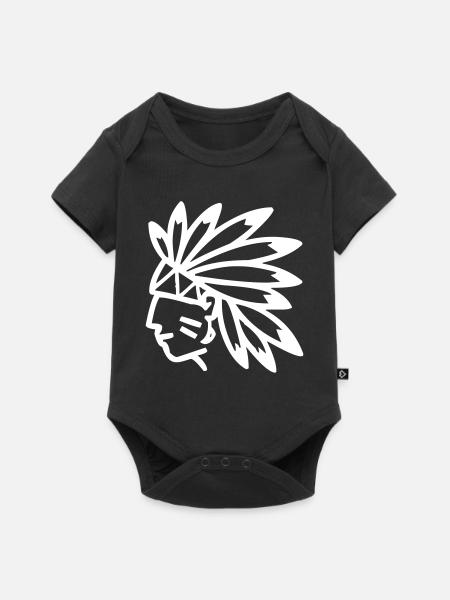 Indianer Häuptling - Baby Premium Kurzarmbody - Schwarz