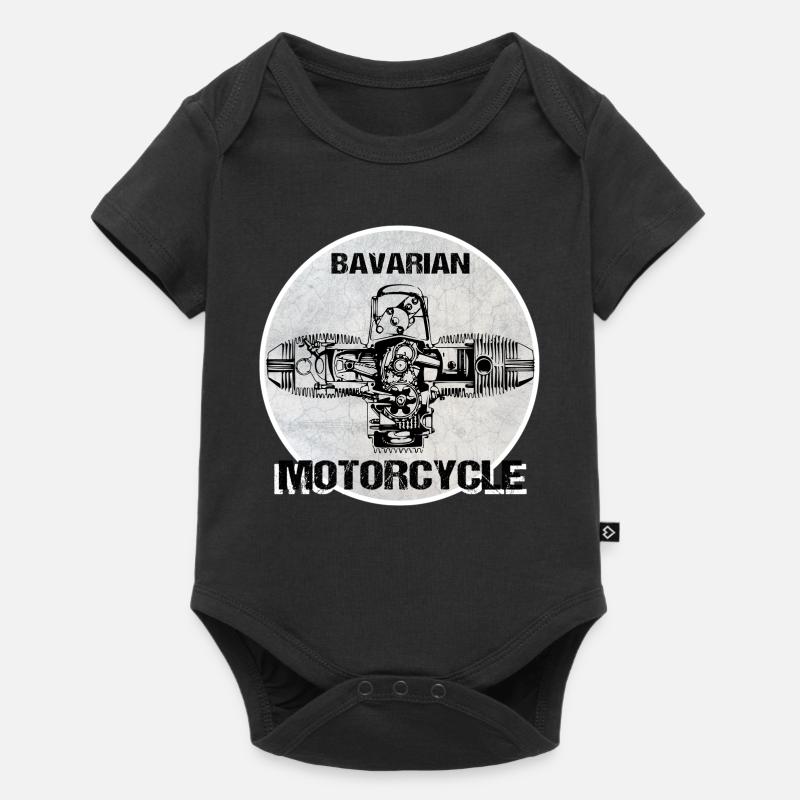 Bavarian Motorcycle boxer engine - Baby Premium short-sleeve bodysuit - black