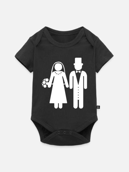Ein Hochzeitspaar - Baby Premium Kurzarmbody - Schwarz