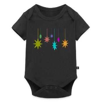 étoile de Noël - Body à manches courtes Premium Bébé - noir - Devant