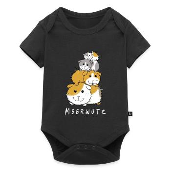 Joyeux cochon d'Inde I Meersau Gift I Fun - Body à manches courtes Premium Bébé - noir - Devant