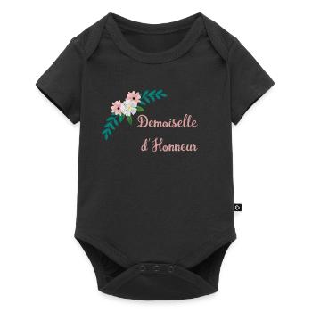 Brautjungfer - Bukolische Sammlung - Baby Premium Kurzarmbody - Schwarz - Vorne